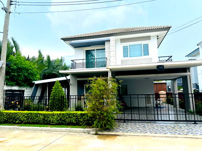 บ้านเดี่ยว สถาบันเทคโนโลยียานยนต์มหาชัย : ขายบ้านเดี่ยวทำเลทอง หมู่บ้านเดอะแกรนด์ พระราม 2 – หลังริมในสุด ความเป็นส่วนตัวสูง พร้อมเข้าอยู่