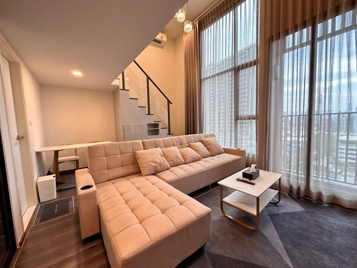 รูป Knightsbridge space rama 9 on the beautiful side, not blocked by the building. 🔥 Fully furnished and decorated 🔥 - รูปที่ 1/9