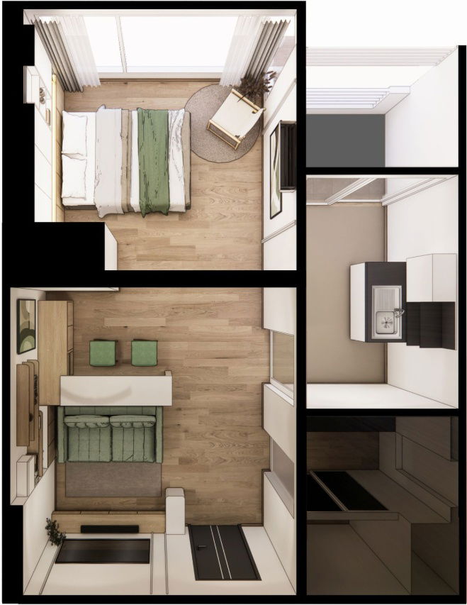 รูป 🍃OwYui201125🍃📌 ขาย!! คอนโด แฮปปี้ คอนโด ลาดพร้าว 101 ตกแต่งครบพร้อมอยู่ - รูปที่ 5/5