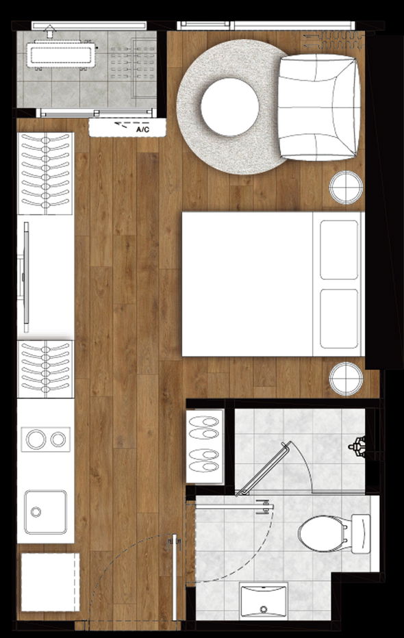 รูป WS5751 [เช่า] The Livin Ramkhamhaeng 💙 ราคา 13,500 บาท/เดือน ✨ MRT แยกลำสาลี  - รูปที่ 4/4