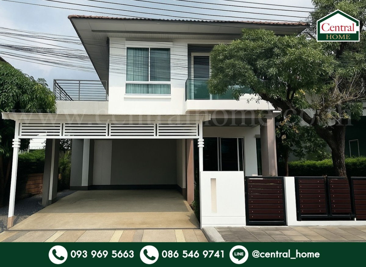 รูป บ้านเดี่ยว ฮาบิเทีย บอนด์ ราชพฤกษ์ เฟอร์ครบ ถนนเมน  - รูปที่ 1/16