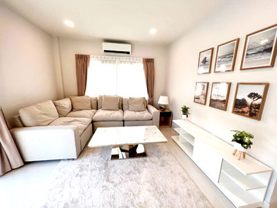 เช่าบ้านเดี่ยว สนามบินสุวรรณภูมิ : TWP624 (House For Rent) Centro Bangna 4 Bedroom Near : BTS UdomSuk