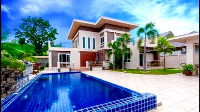 ขายบ้านเดี่ยว : บ้านเดี่ยว2ชั้นพร้อมสระส่วนตัวบนพื้นที่2งาน ใกล้หาดบางเสร่ ห่างสุขุมวิทเพียง800เมตร