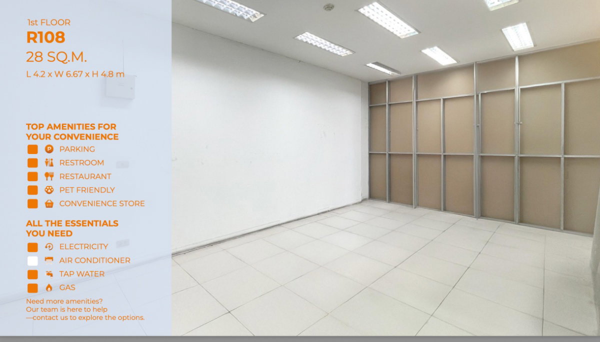 Retails space for Rent at iPLACE Ladkrabang. Close to Ladkrabang Industrial Estate. 28 sqm. in 38,890 THB/month. Your One-Stop Community Center