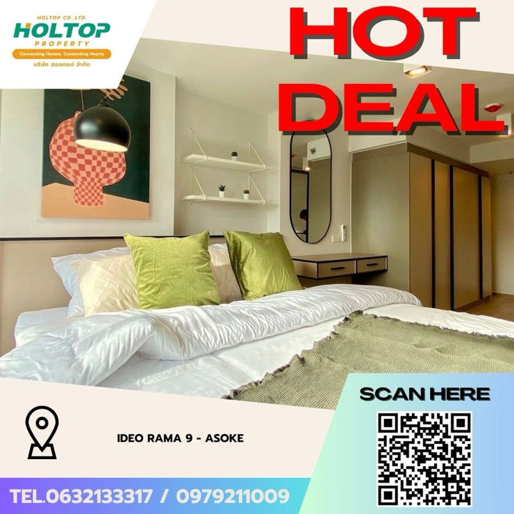 รูป #Z3232💥 191168 🔥ให้เช่าคอนโด IDEO Rama 9 - Asoke - รูปที่ 1/13