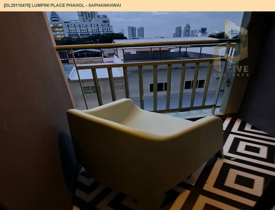 picture DL25110475 Condo for rent, Lumpini Place Phahol - Saphankhwai near BTS Saphan Khwai, ready to move in, call urgently 0638692663 LineID @162cjixi - 5/6