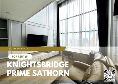 คอนโดให้เช่า : ให้เช่า 📍 Knightsbridge Prime Sathorn 📍 เฟอร์นิเจอร์ และ เครื่องใช้ไฟฟ้าครบ ใกล้ BTS ช่องนนทรี