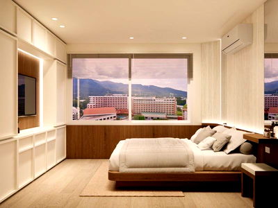 บ้านเดี่ยว ศาลจังหวัดเชียงใหม่ : ขาย Rare Duplex Penthouse – ห้องหายาก วิวดอยสุเทพเต็มตา 