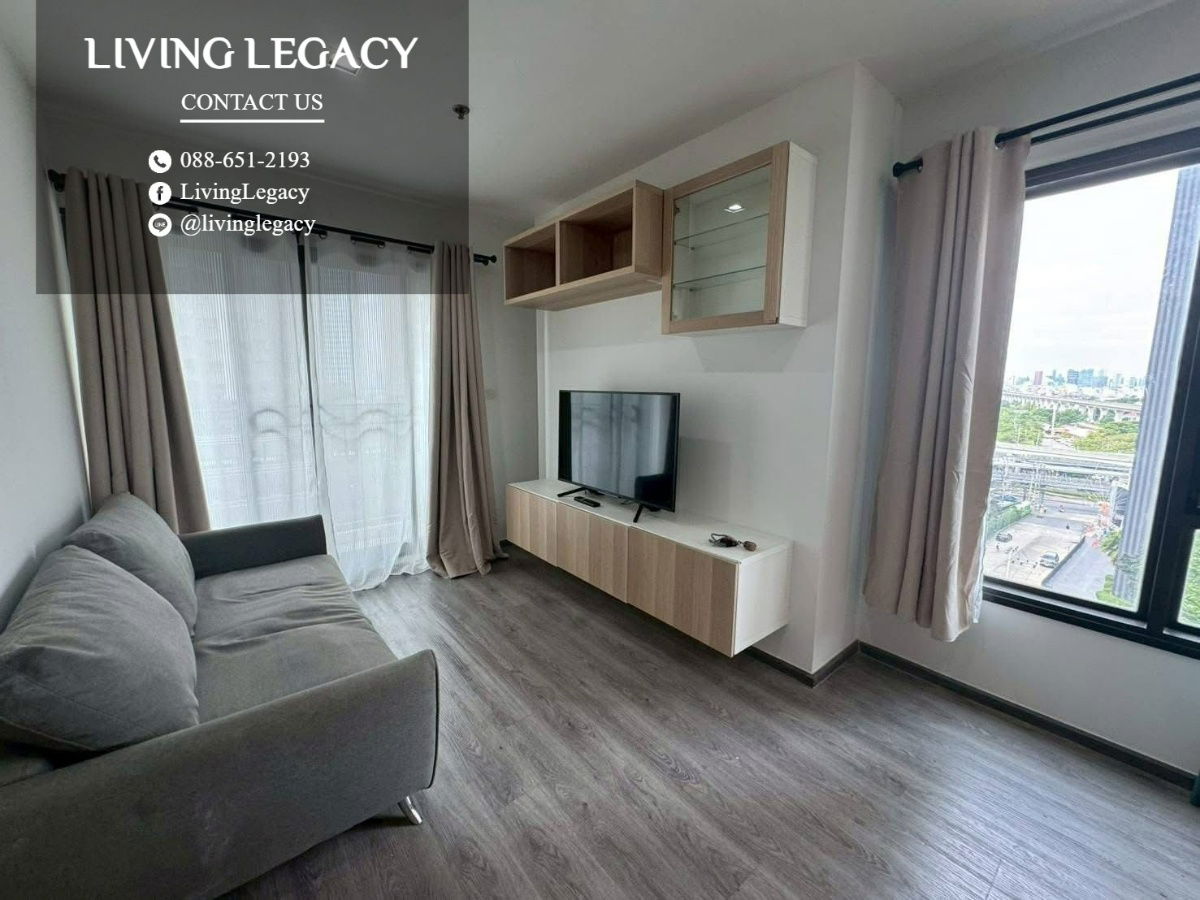 รูป T5YW06 ให้เช่าคอนโด Lumpini Place Srinakarin - Huamark Station 32.5 ตร.ม. ชั้น 9 line id : @livinglegacy - รูปที่ 1/10
