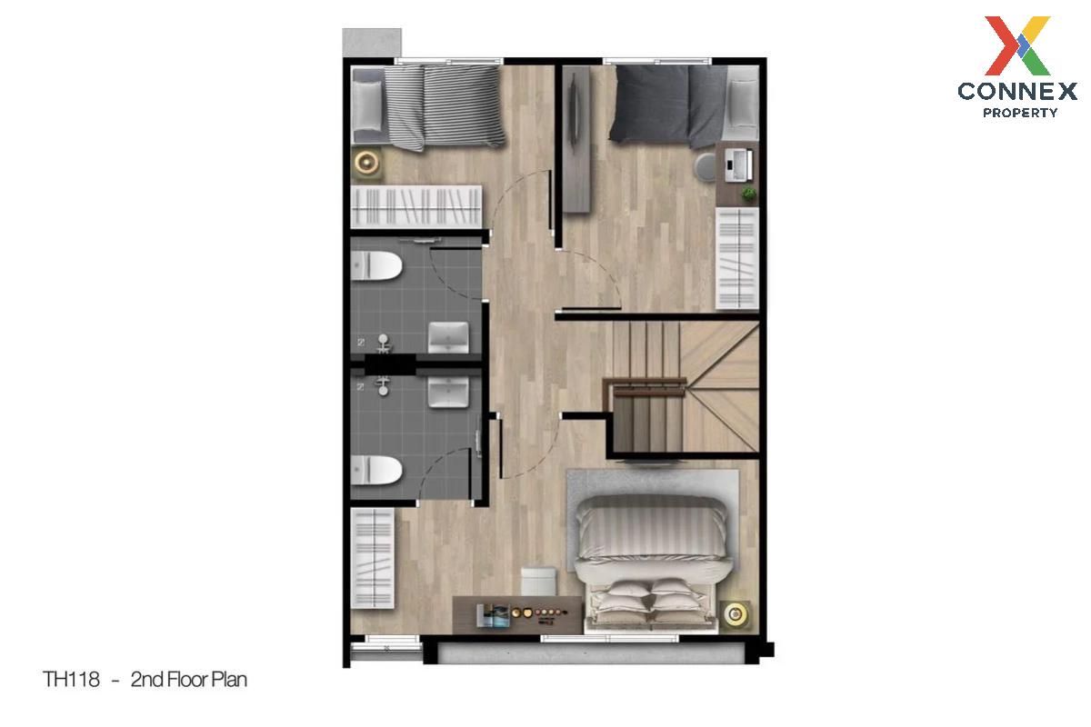 picture For Sale Townhouse/Townhome , Siri Place Prachauthit 90 , Ban Khlong Suan , Phra Samut Chedi , Samut Prakarn , CX-137256 ✅ Live chat with us ADD LINE @connexproperty ✅ - 3/3