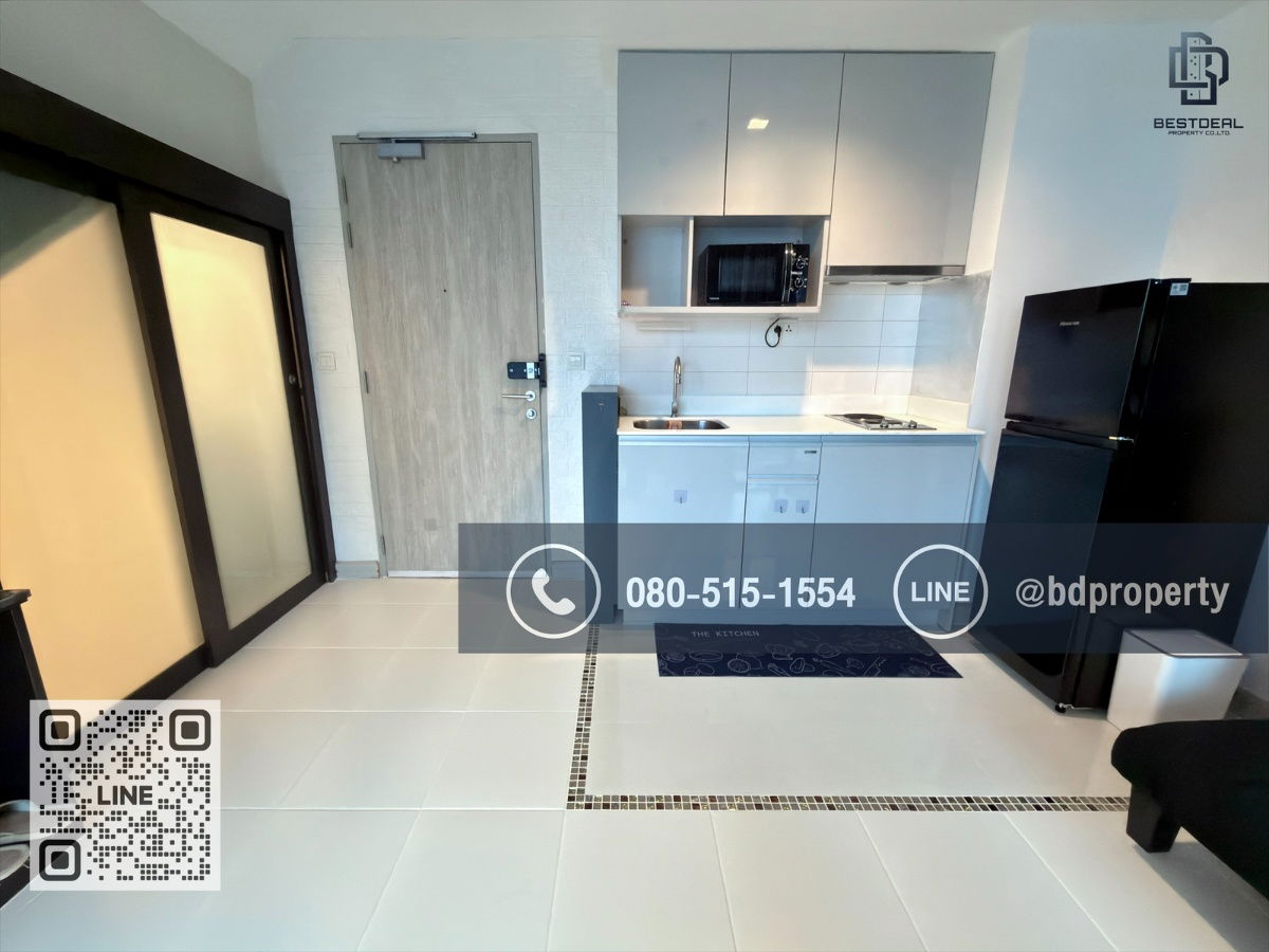 รูป Bestdeal ให้ด่วน!!! Duplex 1 Bed ราคา 24,000 บาท/เดือน เฟอร์นิเจอร์และเครื่องใช้ไฟฟ้าครบพร้อมเข้าอยู่ ใกล้MRTและเซ็นทรัลพระราม 9 เพียง 80 ม. - รูปที่ 6/14