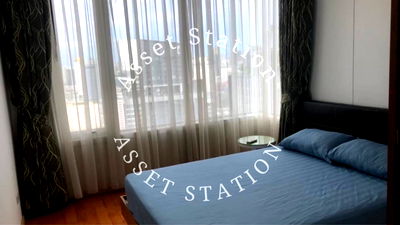 Condos for rent BTS Victory Monument : Villa Ratchathewi for rent, minimalist style condo, ready to move in, near BTS Ratchathewi