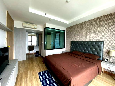 Condos for rent : Condo for rent in Sriracha, Ladda Plus, high floor, beautiful room, great location, city center, community area