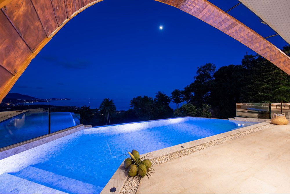 รูป [920121001-2916] Ultra-luxury architecturally designed 5 beds/7 baths sea view villa in Lamai - รูปที่ 58/59