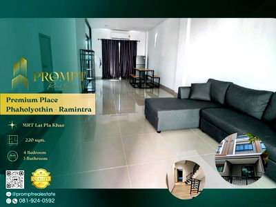 เช่าบ้านเดี่ยว เขตบางเขน : OP01981 - Premium Place Phaholyothin - Ramintra