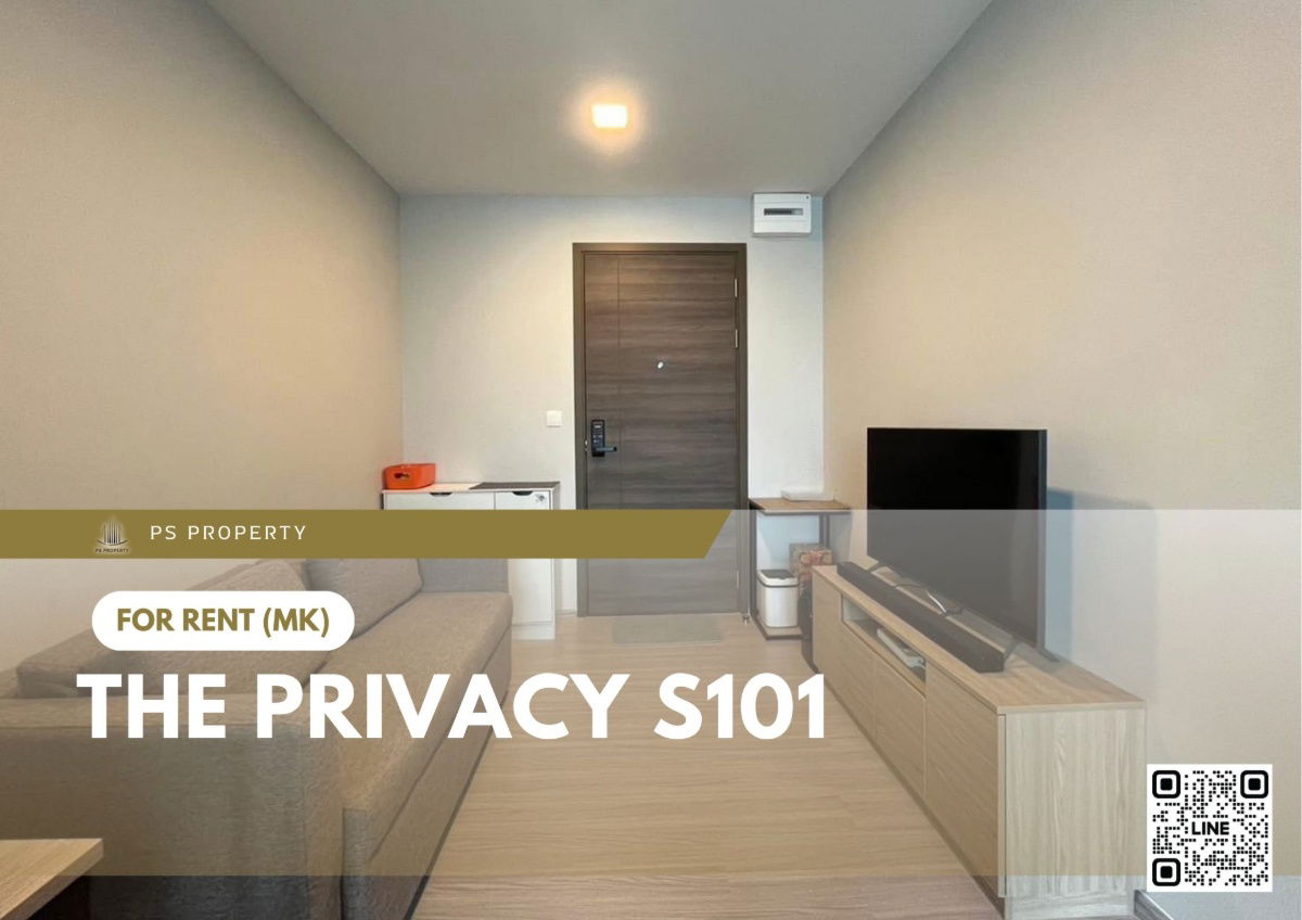 picture For rent ✨ THE PRIVACY S101 ✨ Fully furnished and equipped, near BTS Punnawithi - 1/10