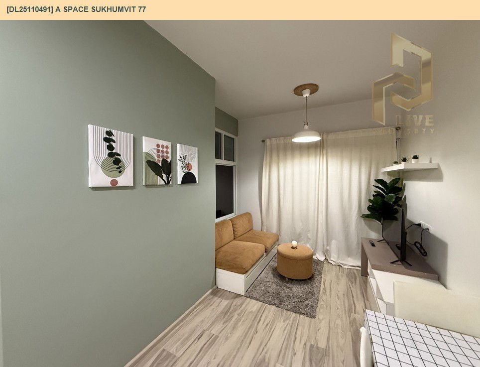 picture DL25110491 Condo for rent, A Space Sukhumvit 77 near BTS On Nut, ready to move in, call urgently 0638692663 LineID @534wlwof - 3/10