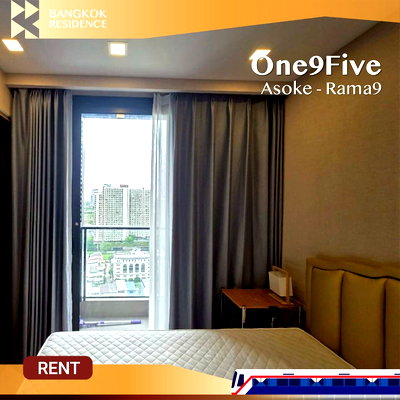 คอนโดให้เช่า : One9Five Asoke - Rama9 🌟 ห้องสวย ชั้นสูง ราคาดีสุดในโซนนี้💥 ใกล้ MRT พระราม 9 