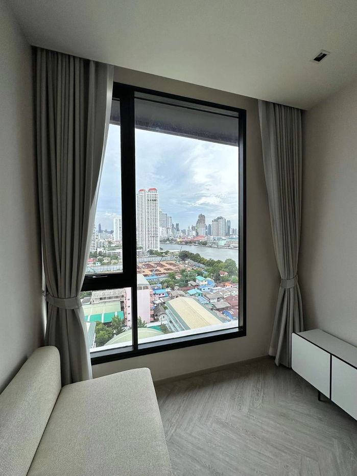 picture Chapter Charoennakhon Riverside【𝐒𝐄𝐋𝐋 & 𝐑𝐄𝐍𝐓】🔥BLACK-WHITE room on the riverside,decorated with luxurious furniture🔥 Contact Line ID: @hacondo - 5/10