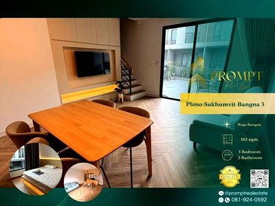 บ้านเดี่ยวให้เช่า : AB05870 - Pleno Sukhumvit-Bangna 3