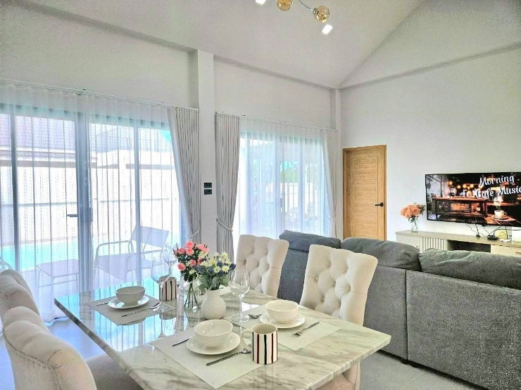 รูป ปล่อยเช่าพลูวิลล่าพร้อมเฟอร์ฯ พร้อมดาดฟ้าสำหรับปาร์ตี้ พลูวิลล่าขนาดใหญ่ ที่ดินกว้าง โซนหางดง ใกล้กาดฝรั่ง , โรงเรียนนานาชาติลานนา  - รูปที่ 8/30