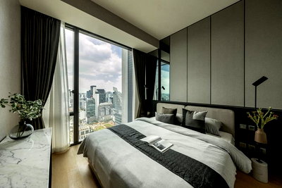 คอนโดให้เช่า : 28 Chidlom【𝐒𝐄𝐋𝐋 & 𝐑𝐄𝐍𝐓】🔥ลักซ์มินิมอล โทนขาวครีมสไตล์ไฮเอนด์ เรียบสะอาดแบบโรงแรม 5 ดาว🔥 ติดต่อไลน์ไอดี: @hacondo