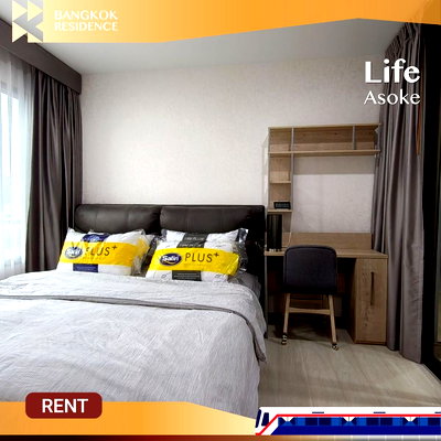 Condos for rent : Life Asoke ⭐ Beautiful unit & Newly renovated ✨ Near MRT Phetchaburi 