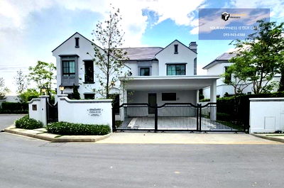 Houses for rent : Nantawan Rama 9-New Krungthepkreetha | Super luxury 2-storey house, spacious area, fountain in front of the house, furnished #2025112113063