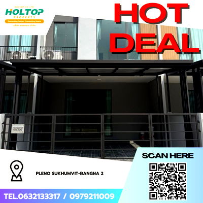 ทาวน์โฮมให้เช่า : #Z3270💥 201168 🔥ให้เช่า Pleno Sukhumvit-Bangna 2