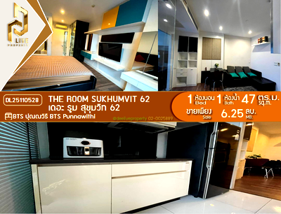 Condos for sale : DL25110528 Condo for sale, The Room Sukhumvit 62 near BTS Punnawithi, ready to move in, call urgently 0638692663 LineID @257sxzzu