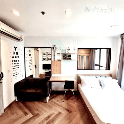 Condos for rent : For Rent Condo IDEO MOBI RAMA 9 Building 1, Floor 12,Studio, Room size 22 sqm