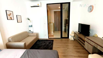 เช่าคอนโด MRT ทิพวัล : ให้เช่าคอนโด ไนท์บริดจ์ สุขุมวิท-เทพารักษ์ อาคาร 1 ชั้น 14 สตูดิโอ ขนาด 35 ตรม ใกล้ รพ.จุฬารัตน์ 2