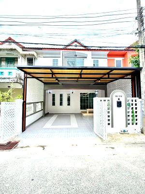 ทาวน์โฮม วิทยาลัยบริหารธุรกิจและการท่องเที่ยวกรุงเทพ : ทาวน์เฮาส์ คลองสามวา พระยาสุเรนทร์ จตุโชติ หมู่บ้านเคซีรามอินทรา5 รีโนเวทใหม่ แถม.เฟอร์. นัดหมายชมบ้าน 085-318-6868