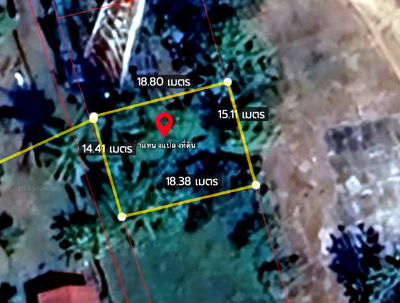 ที่ดิน ห้างฉัตร ลำปาง : For Sale — Land Plot, 69.5 sq.wah, Public Road Access, Hang Chat District, Lampang