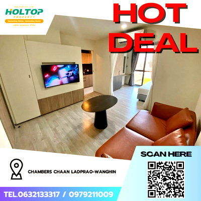 Condos for rent : #Z3285💥 211168 🔥Condo for rent: CHAMBERS CHAAN Ladprao-Wanghin