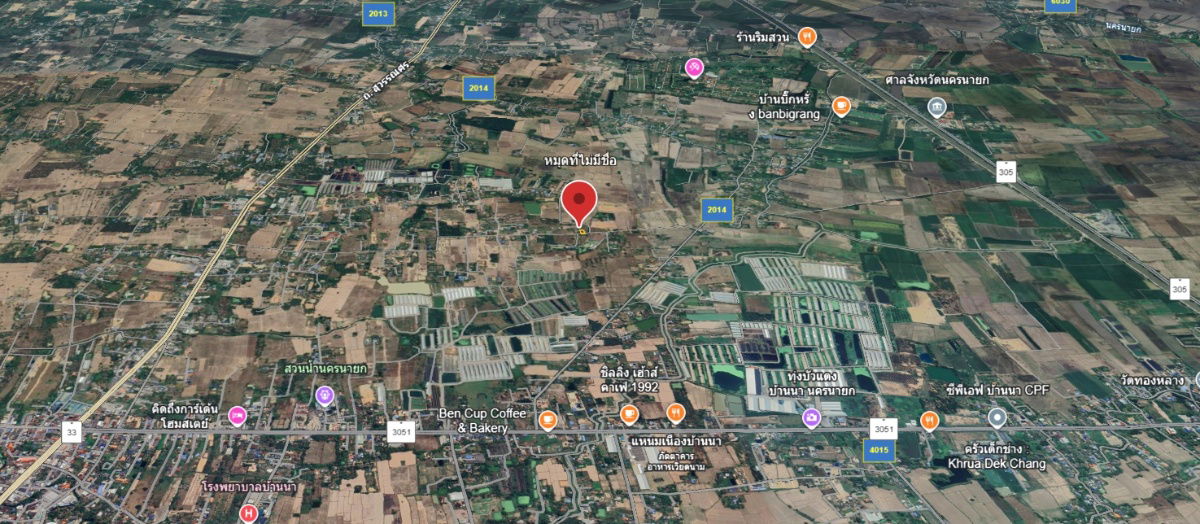 รูป ขายที่ดินถมแล้ว 200 ตารางวา หน้ากว้าง 20 เมตร ถนนคอนกรีต อ.บ้านนา นครนายก - รูปที่ 1/8