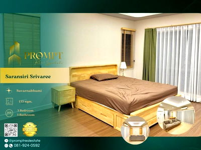 Houses for rent Bang Sao Thong Samut Prakarn : ST13682 - Saransiri Srivaree  : Suvarnabhumi