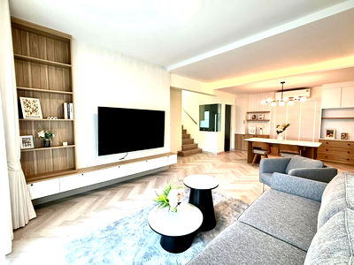 Houses for rent Bang Plee Samut Prakarn : Single house with beautifully furnished at Villaggio 3 Srinakarin–Bangna, 4 bedrooms with a maid’s room 🐶Small dogs allowed