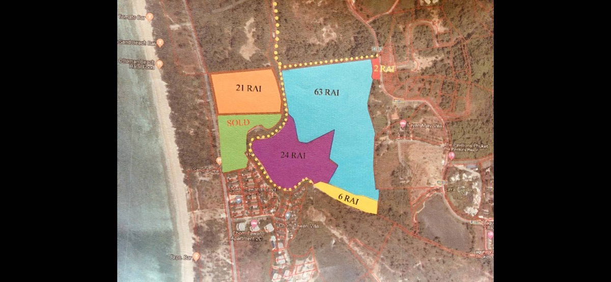 รูป ขายที่ดินแปลงสวยใกล้หาดลายัน จังหวัดภูเก็ตพื้นที่ 24-2-35.3 ไร่ - รูปที่ 4/8