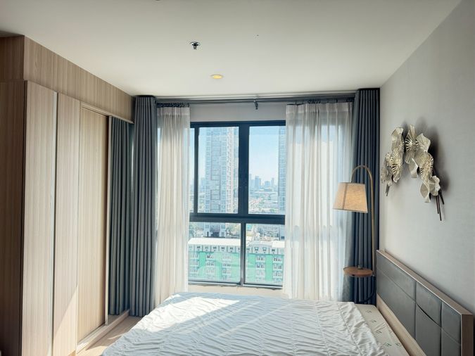 ให้เช่า! Ideo O2 (ไอดีโอ โอทู) – วิวเมืองโล่ง 🌿  แต่งครบ พร้อมอยู่ ใกล้ BTS บางนา เพียง 300 เมตร 🚆