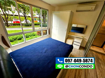 เช่าคอนโด บางแสน : DCondo ดีคอนโด ชั้น1 ตึกA  ---------------------Tel 097-049-5874 (Line: @choncondo มี@ด้วย)