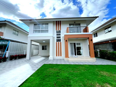 Houses for sale Chiang Mai : Two-Storey Detached House for Sale – Karnkanok Ville 8, Mae Jo 3 Bedrooms | 3 Bathrooms | 56 sq.wa (ID:714HS)