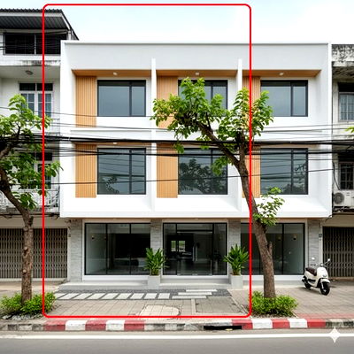 Shophouses for rent Bangkok : Suksawat Road. RatBurana Commercial building for rent 3-storey 2 units renovated the whole building