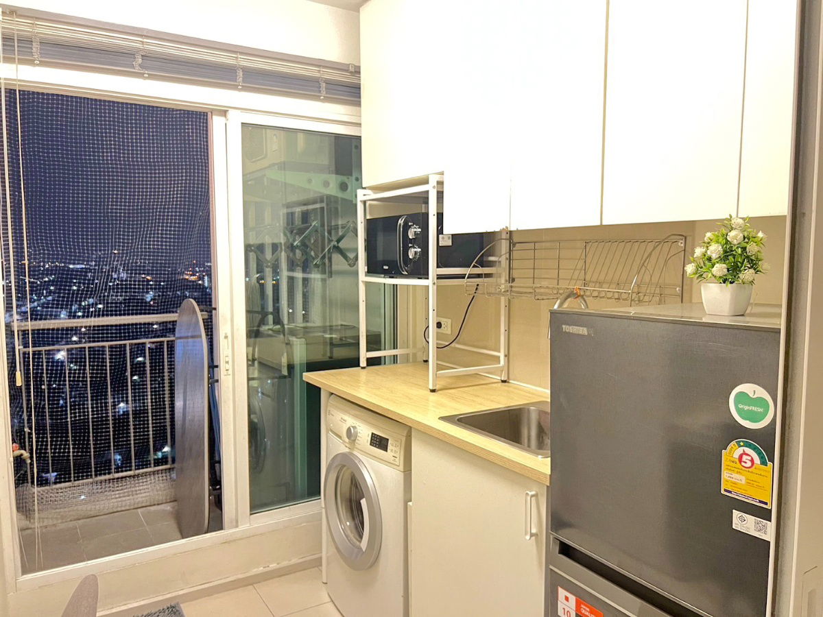 รูป ให้เช่า Aspire 1 รัตนาธิเบศร์ MRT แยกนนทร์บุรี 1 ใกล้สะพานพระนั่งเกล้า เครื่องใช้ไฟฟ้าครบ - รูปที่ 4/6