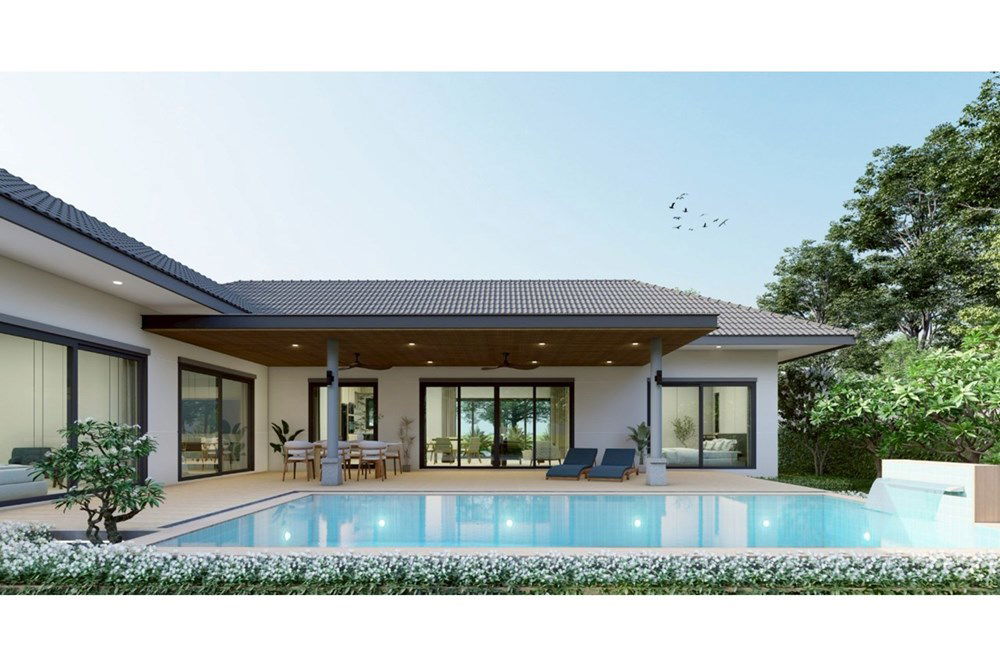 รูป [920601001-526] Nantra, Type-A Modern Pool Villa, 3 ห้องนอน 4 ห้องน้ำในหัวหินซอย 112 - รูปที่ 3/6