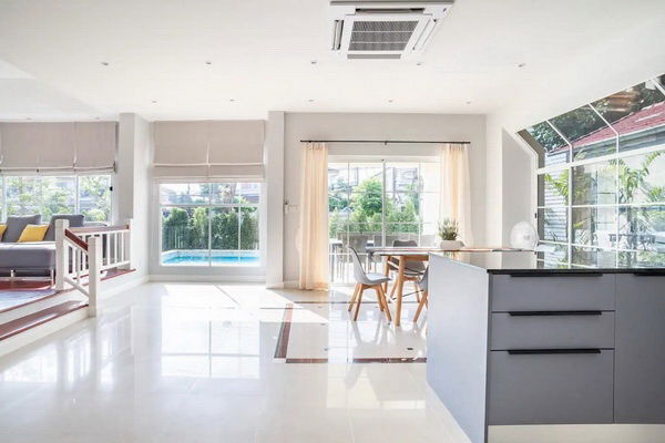picture FOR RENT CHAIYAPHRUEK RANGSIT - KHLONG 4 / 3 bedrooms 3 bathrooms / 100 Sqw. 240 Sqm. **65,000** POOL VILLA CLOSE TO BG PATHUM FOOTBALL CLUB - 16/17
