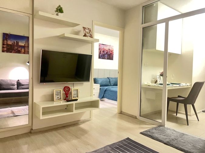 ให้เช่า Aspire  1 รัตนาธิเบศร์ MRT แยกนนทร์บุรี 1 ใกล้สะพานพระนั่งเกล้า เครื่องใช้ไฟฟ้าครบ