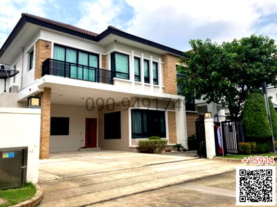 ขายบ้านเดี่ยว : ขาย บ้านเดี่ยว 2 ชั้น หมู่บ้าน แกรนด์ บางกอก บูเลอวาร์ด ราชพฤกษ์ - รัตนาธิเบศร์  ใกล้ BTS สถานีบางรักน้อย