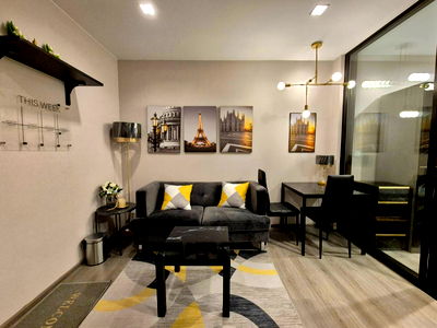 คอนโดให้เช่า : ให้เช่ท The politan Rive ชั้น 33 วิวแม่น้ำ แต่งสวย ครบพร้อมอยู่