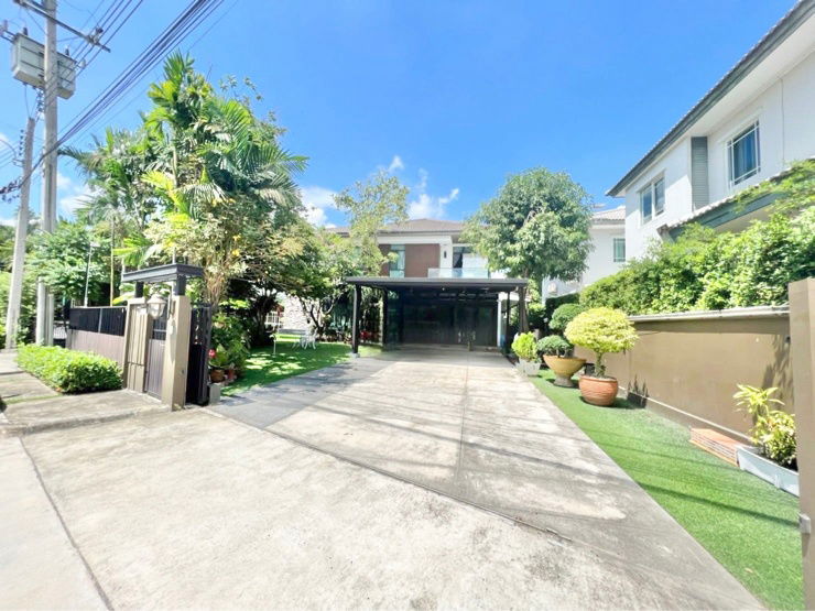 บ้านเดี่ยวให้เช่า : ให้เช่าบ้านเดี่ยว มัณฑนา พระราม 9 – ศรีนครินทร์ (Manthana Rama 9 – Srinakarin) อยู่ซอย7 ถ.กรุงเทพกรีฑา แขวงหัวหมาก เขตบางกะปิ